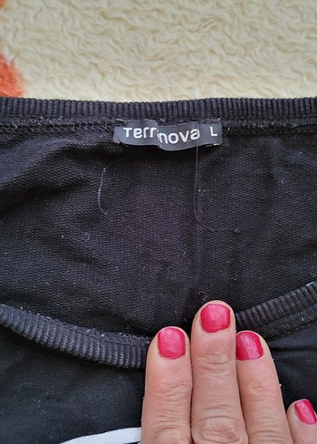 Siyah Baskılı Rahat Kesim Kadın Sweatshirt - Görsel 4