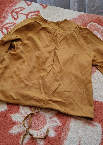 Bol Kesim  Keten Fermuarlı Ceket - Görsel 2