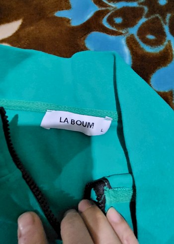 Turkuaz Yüksek Yakalı Fermuarlı Sweatshirt - Görsel 3