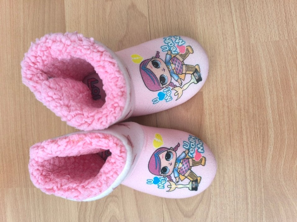 Kız Çocuk Pembe LoL Bebekli Panduf - Görsel 4