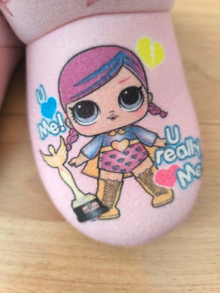 Kız Çocuk Pembe Lol Bebekli Panduf - Görsel 2