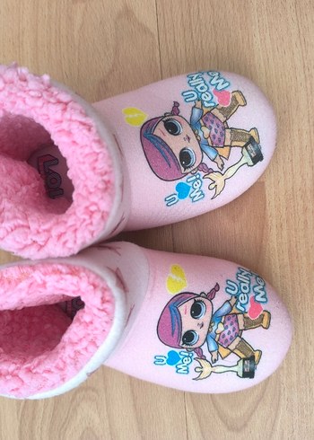 Kız Çocuk Pembe LoL Bebekli Panduf - Görsel 2