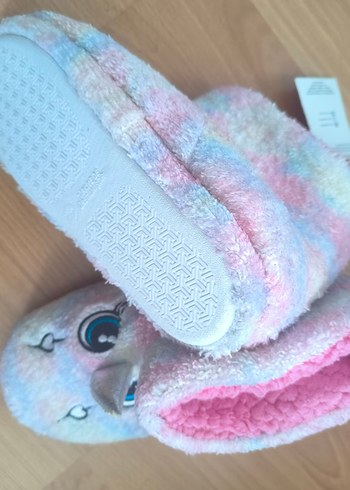 Polaris Kız Çocuk Renkli Peluş Unicorn Panduf - Görsel 5