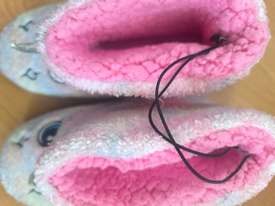 Polaris Kız Çocuk Renkli Peluş Unicorn Panduf - Görsel 3