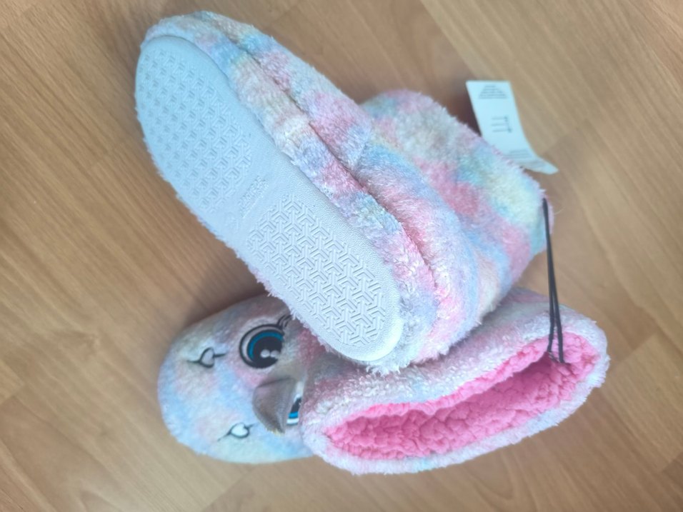 Polaris Kız Çocuk Renkli Peluş Unicorn Panduf - Görsel 5