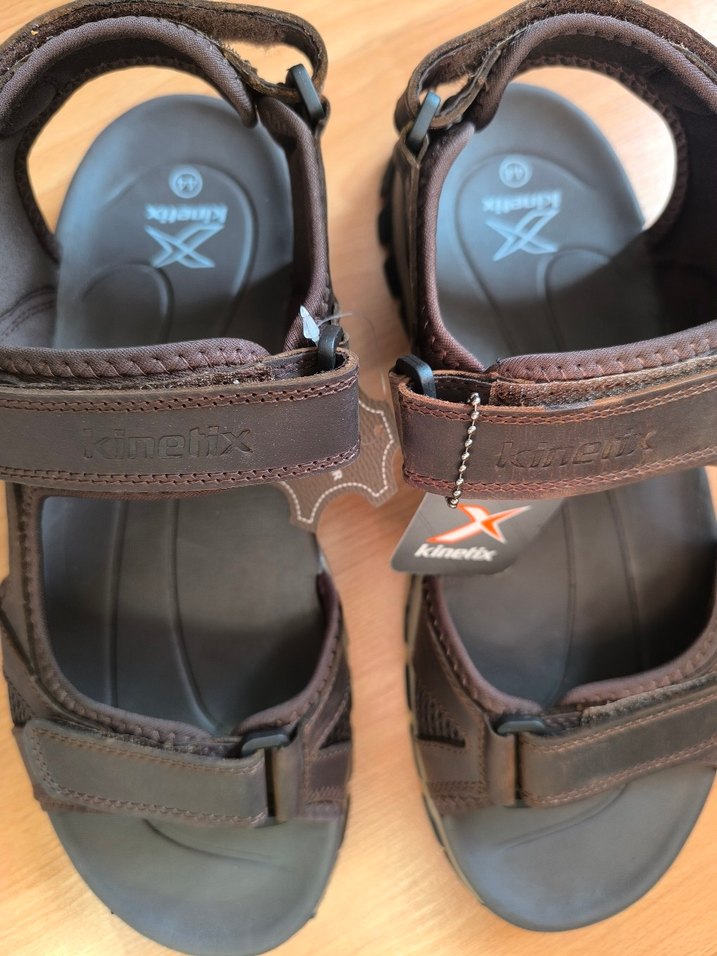 Kinetix Hakiki Deri Kahverengi Erkek  Sandalet - Görsel 5