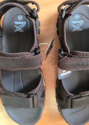 Kinetix Hakiki Deri Erkek Kahverengi  Sandalet - Görsel 5