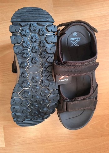 Kinetix Hakiki Deri Erkek Kahverengi  Sandalet - Görsel 6