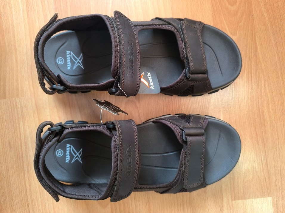 Kinetix Hakiki Deri Erkek Kahverengi  Sandalet - Görsel 3