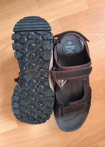 Kinetix Hakiki Deri Erkek Kahverengi  Sandalet - Görsel 7