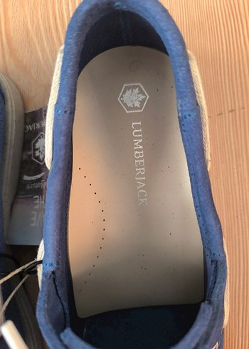 Lumberjack Mavi Hakiki Deri Bağcıklı Erkek  Ayakkabı - Görsel 6