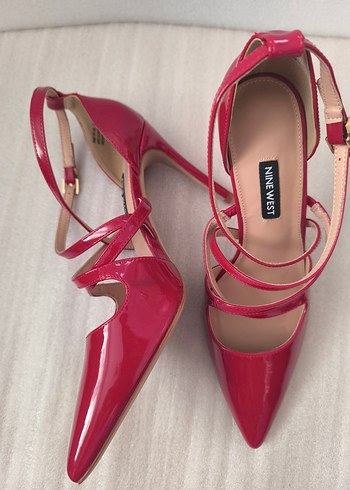 Nıne West Kırmızı Rugan Stiletto  Kadın Ayakkabı - Görsel 6