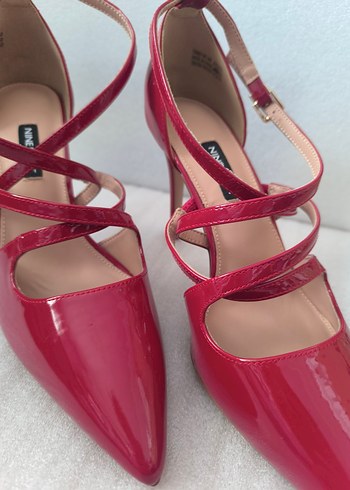 Nıne West Kırmızı Rugan Stiletto  Kadın Ayakkabı - Görsel 2