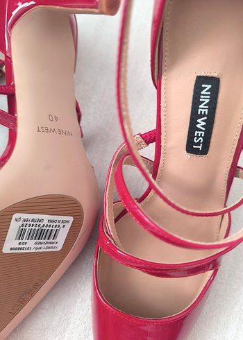 Nıne West Kırmızı Rugan Stiletto  Kadın Ayakkabı - Görsel 7
