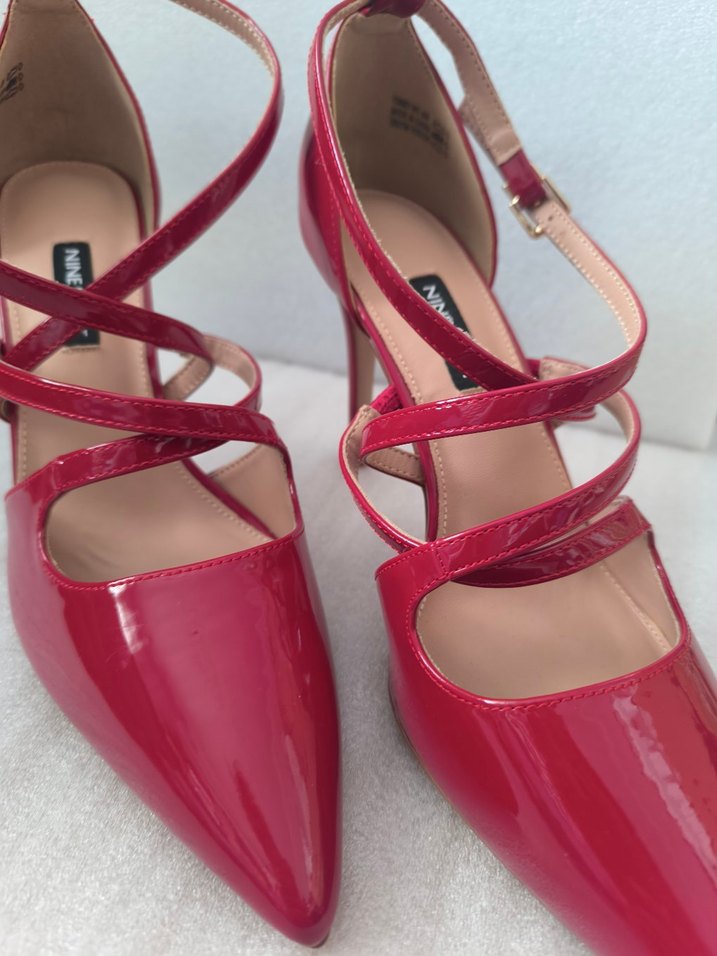 Nıne West Kırmızı Rugan Stiletto  Kadın Ayakkabı - Görsel 2