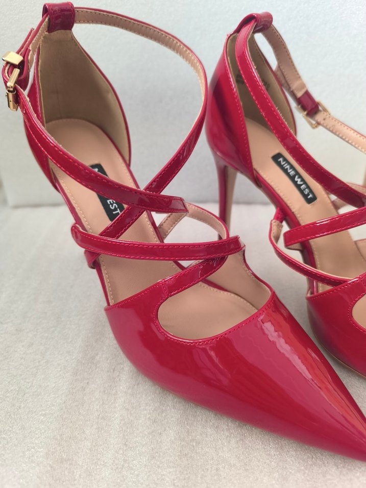 Nıne West Kırmızı Rugan Stiletto  Kadın Ayakkabı - Görsel 3