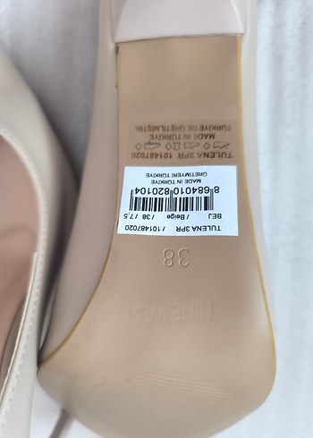 Nıne West Bej Minimalist Stiletto Topuklu Kadın Ayakkabı - Görsel 11