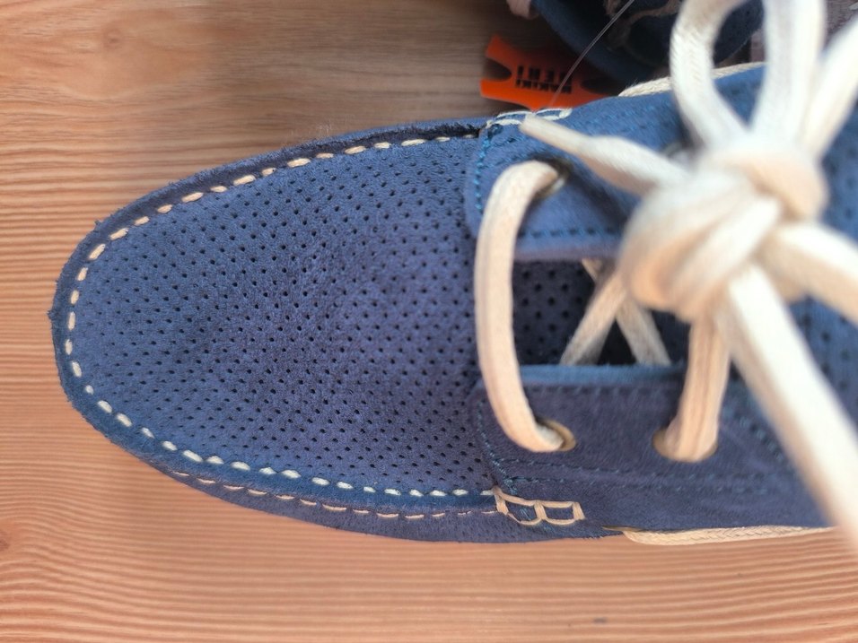 Lumberjack Mavi Hakiki Deri Bağcıklı Erkek Günlük Ayakkabı - Görsel 4