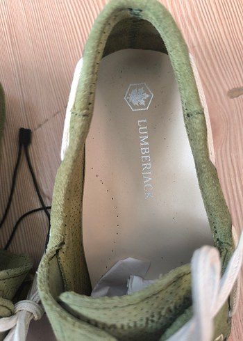 Lumberjack Erkek Yeşil Hakiki Deri Bağcıklı Günlük Ayakkabı - Görsel 4