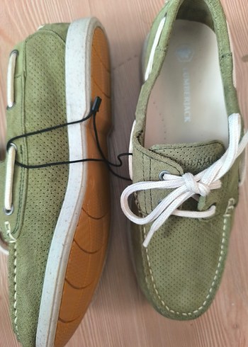 Lumberjack Erkek Yeşil Hakiki Deri Bağcıklı Günlük Ayakkabı - Görsel 5