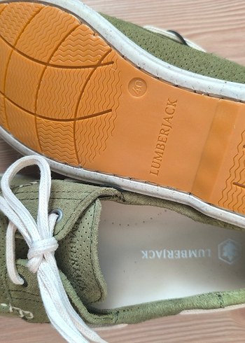 Lumberjack Erkek Yeşil Hakiki Deri Bağcıklı Günlük Ayakkabı - Görsel 6