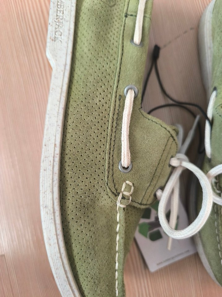 Lumberjack Erkek Yeşil Hakiki Deri Bağcıklı Günlük Ayakkabı - Görsel 2