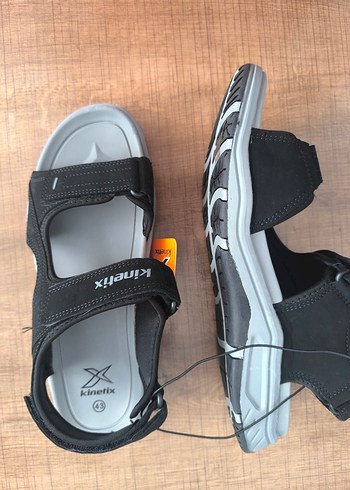 Kinetix Siyah Gri Erkek Spor Sandalet - Görsel 3