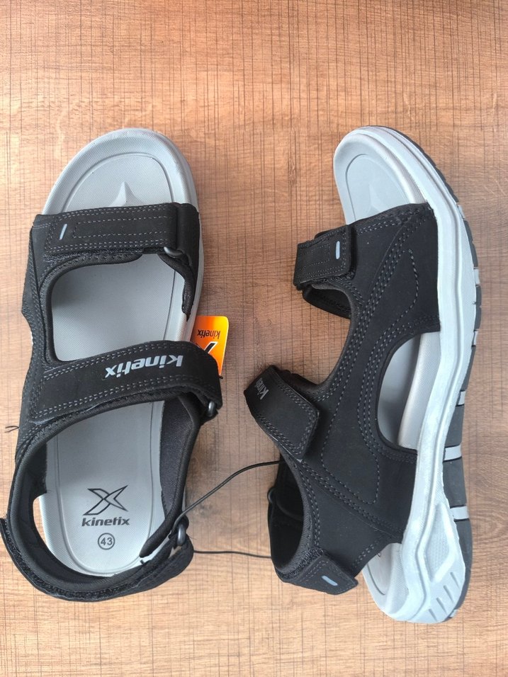 Kinetix Siyah Gri Erkek Spor Sandalet - Görsel 4
