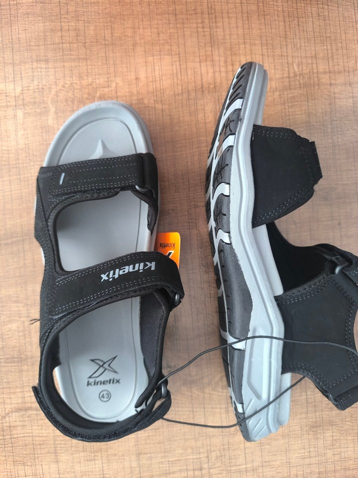 Kinetix Siyah Gri Erkek Spor Sandalet - Görsel 3