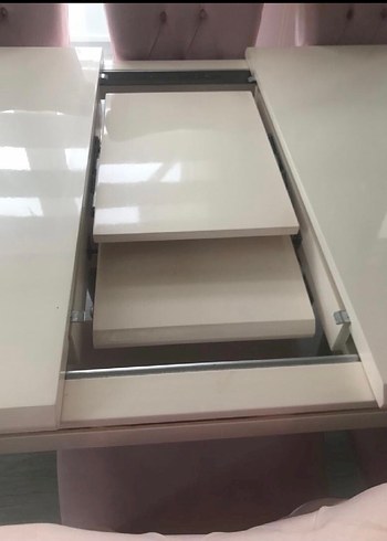 Beyaz Modern Klasik Masa - Görsel 7