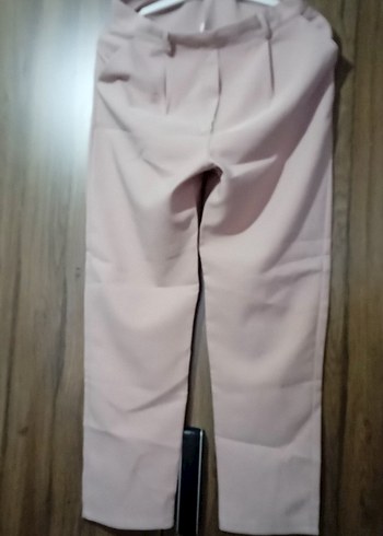 Bej Kadın Kumaş Pantolon Midi Boy