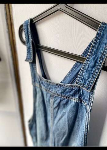 Askılı Kot Midi Tulum - Görsel 3