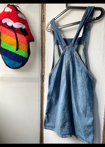 Askılı Kot Midi Tulum - Görsel 5