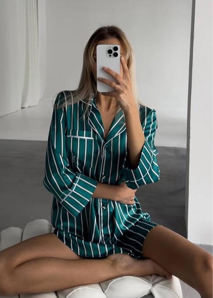 Saten tunik - Görsel 2