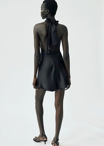 ZARA Saten elbise - Görsel 3