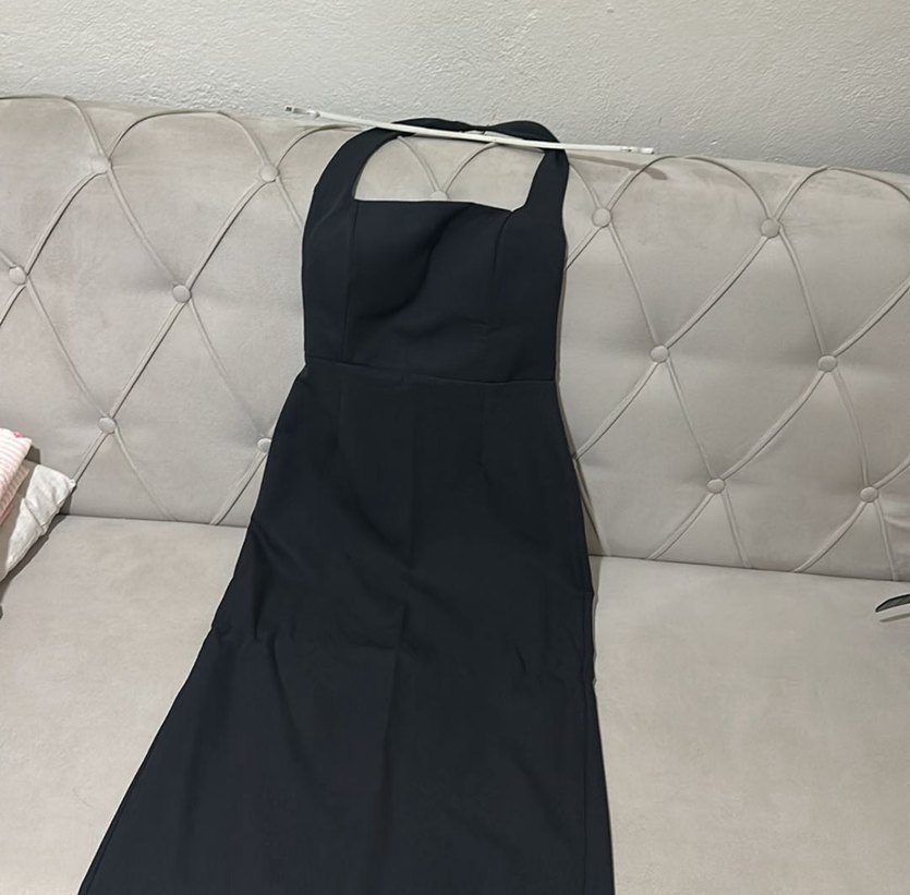 Siyah Uzun Elbise - Görsel 3