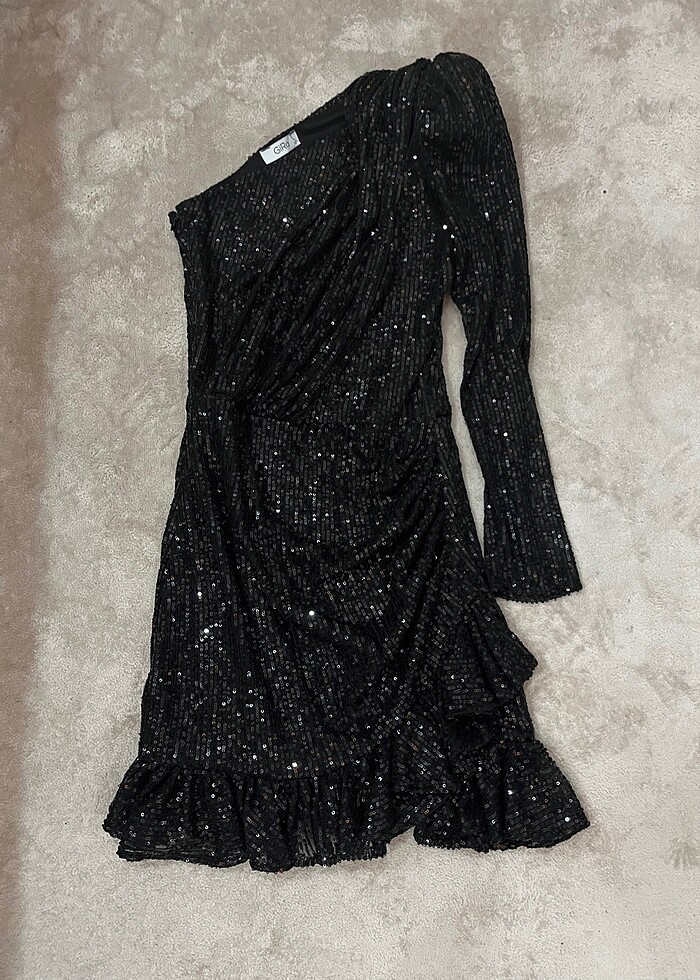 Taşlı elbise - Görsel 4