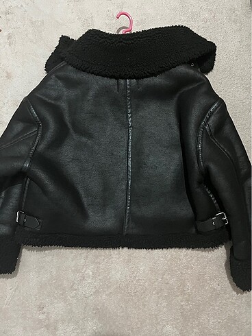 Zara kürklü ceket - Görsel 5