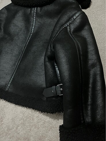 Zara kürklü ceket - Görsel 7