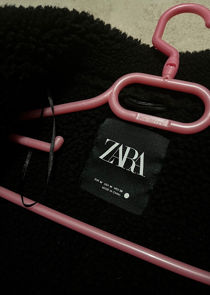 Zara kürklü ceket - Görsel 4