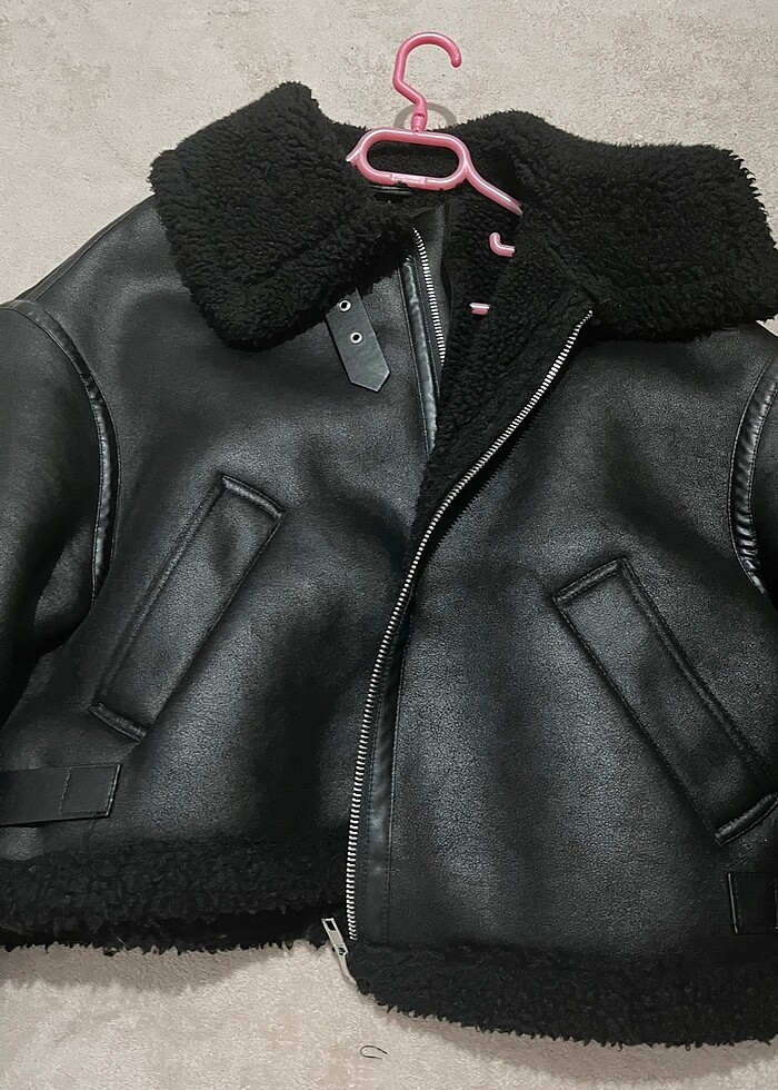 Zara kürklü ceket - Görsel 2