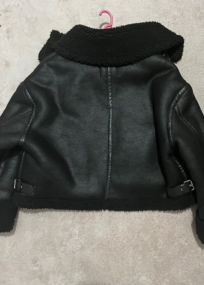 Zara kürklü ceket - Görsel 5