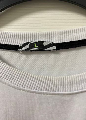 Beyaz Uzun Kollu Baskılı Sweatshirt - Görsel 2