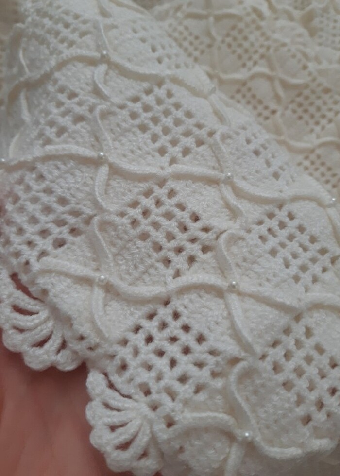 El işi bebek battaniye ve yastık takımı  - Görsel 5