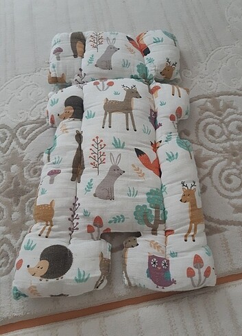 Bebek flanel battaniye ve anakucagi minderi - Görsel 3