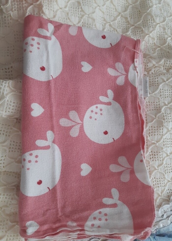 Bebek flanel battaniye ve anakucagi minderi - Görsel 2