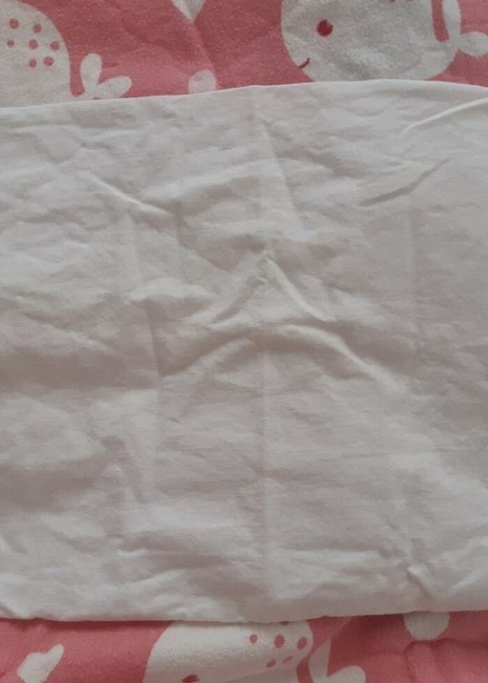 Dantelli ve işlemeli  bebek yastık kılıfı - Görsel 4