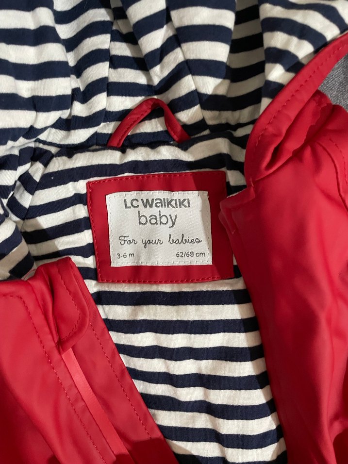 Kırmızı Kapüşonlu Bebek astronot mont - Görsel 3