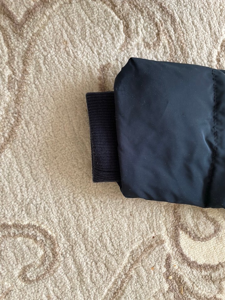 Kemerli Lacivert Uzun Kaz Tüyü Mont - Görsel 5