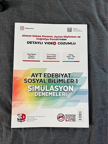  AYT edb sosyal1 10?lu denemesi 3D